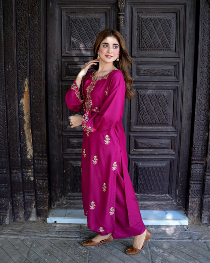 AANGAN EMB Long Length 2-Piece Set