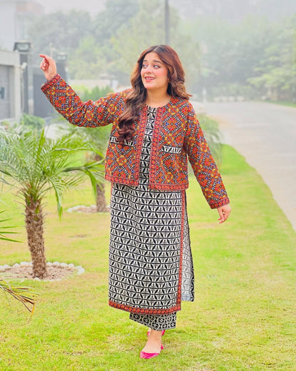 3Pc Printed Lawn Stitched Suit