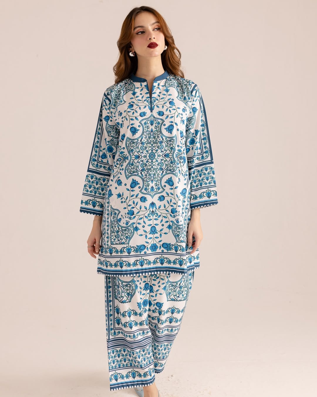 Winter Collection Plazo Digital Printed 2Pc - Kubra Khan